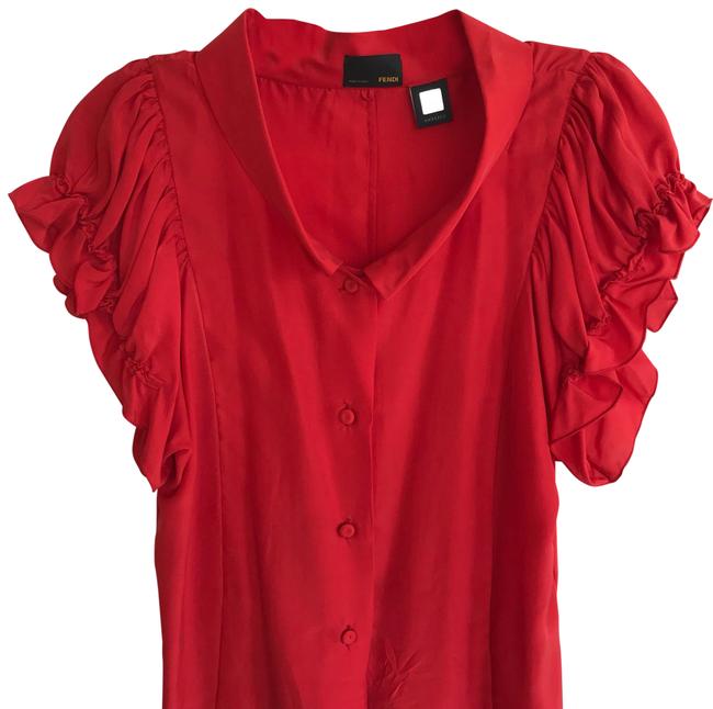 Fendi Red Blouse 