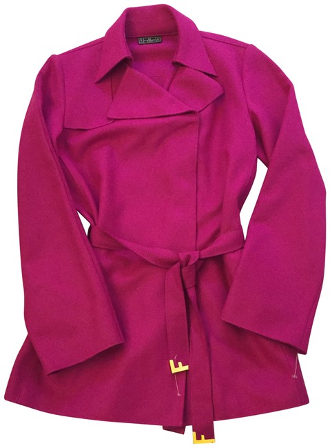 Fendi Sharp Pink Roma Amor Coat