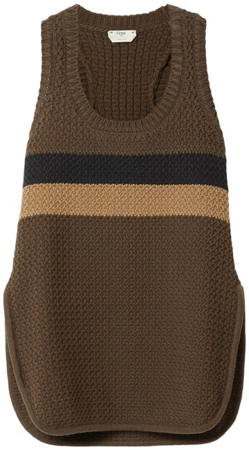 Fendi Striped Cotton blend It 40 Tank TopCami
