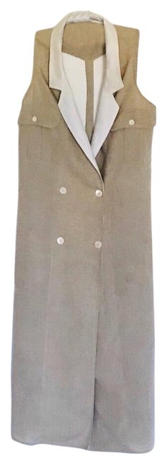 Fendi Tan N883 26111973 Long Cocktail Dress 