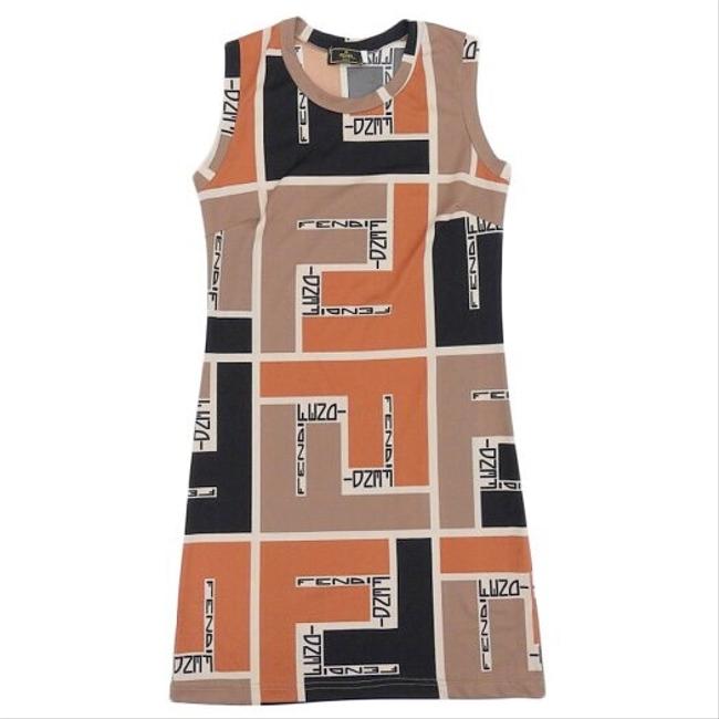 Fendi Vintage Zucca Mid length Night Out Dress 