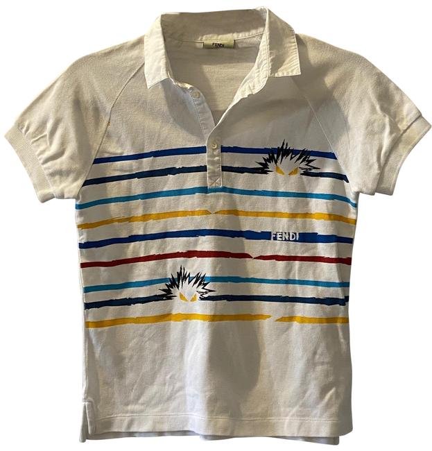 Fendi White 454 Tee Shirt