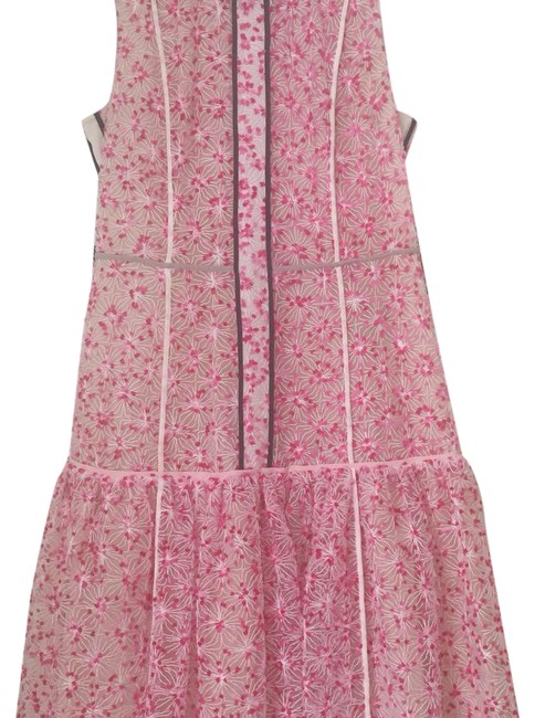 Fendi White and Pink Short Cocktail Dress