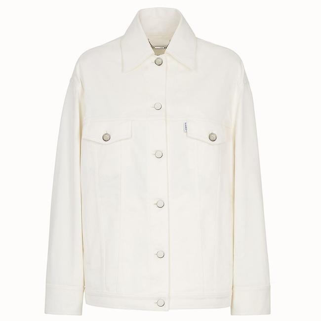 Fendi White Cr New Roma Xxs Jacket