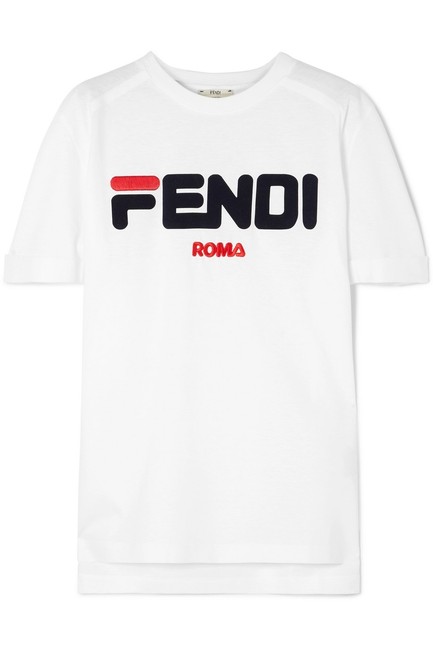 Fendi White X Fila Tee Shirt 