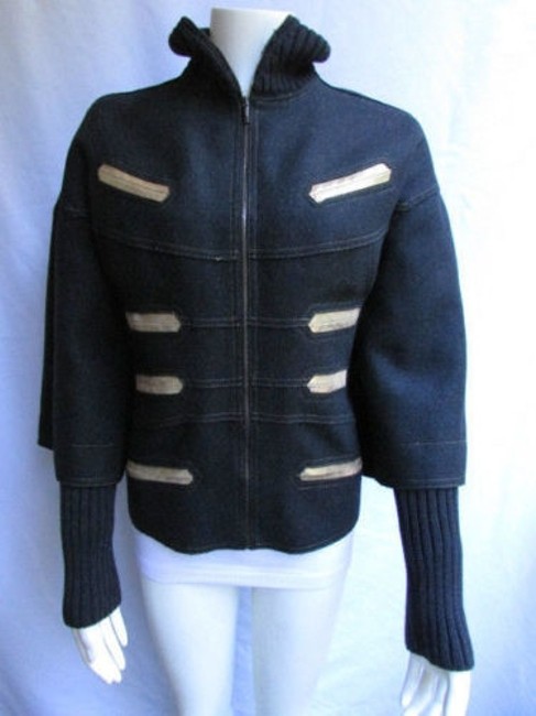 Fendi Women Outwear Coat Jacket Black Fashion Gold Origami Details 428