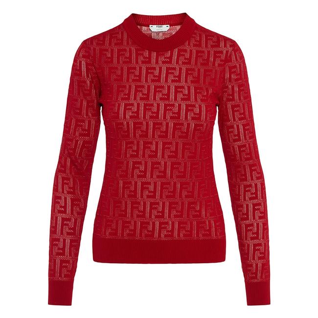 Fendi XS Cr New Red Sweater