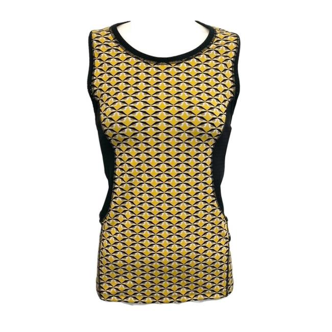 Fendi YellowBlack Sleeveless Tank TopCami