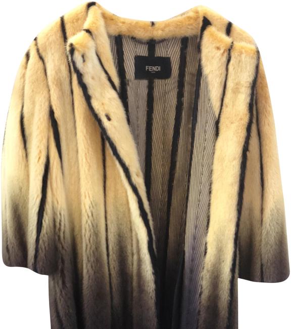 Fendi Yellow Fur Coat