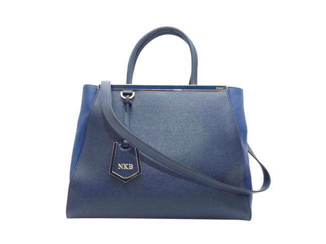 Fendi 2jours Black Leather Satchel 