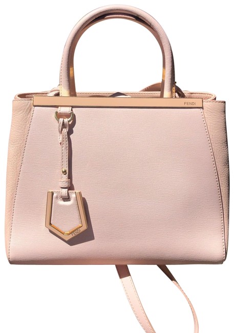 Fendi 2jours Petite Nude Leather Satchel 