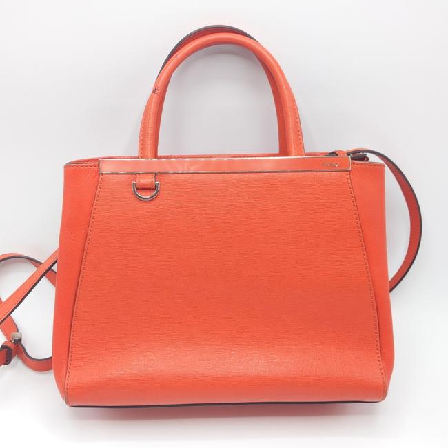 Fendi 2jours Red Leather Satchel 