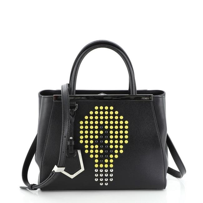 Fendi 2jours Studded Leather Petite Satchel 