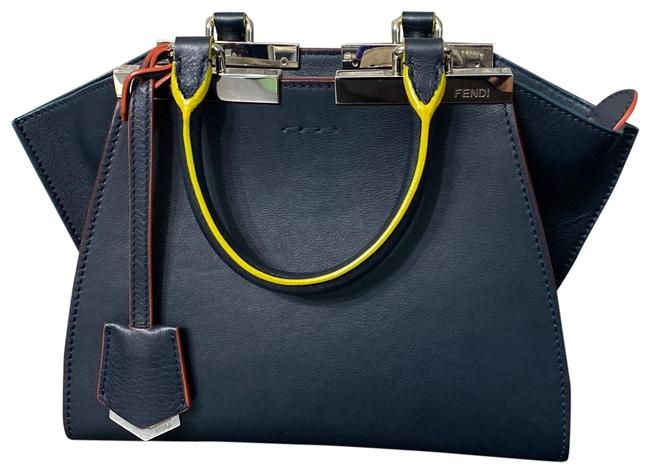 Fendi 3 Jours Mini Like New Black Leather Satchel 