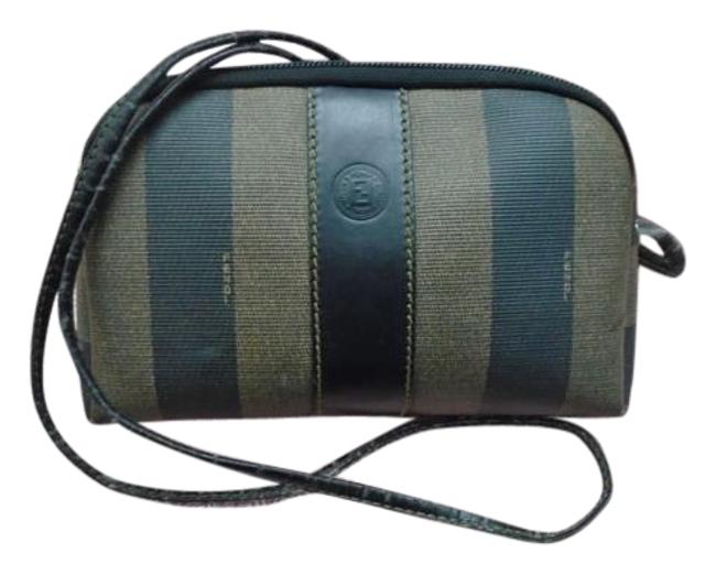 Fendi 370810320059 Stripe Canvas Cross Body Bag 