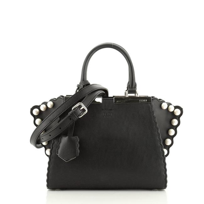 Fendi 3jours Pearl Embellished Leather Mini Satchel 