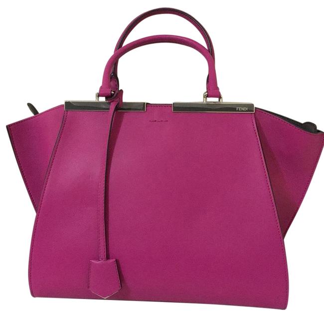 Fendi 3jours Pink Leather Cross Body Bag 