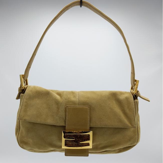 Fendi Baguette Yellow Leather Cross Body Bag 