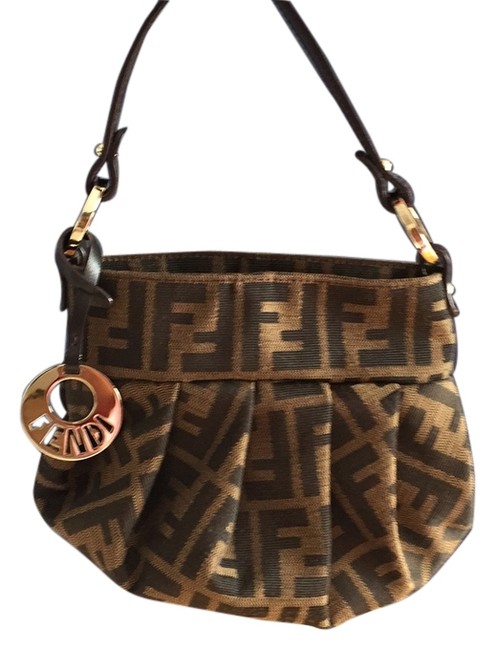 Fendi BeigeBrown Satchel 