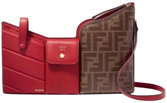 Fendi Belt Ff Logo Printed 3 Pocket Cross Body Bag 