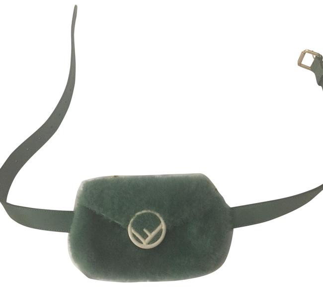 Fendi Belt Logo Green Cross Body Bag 