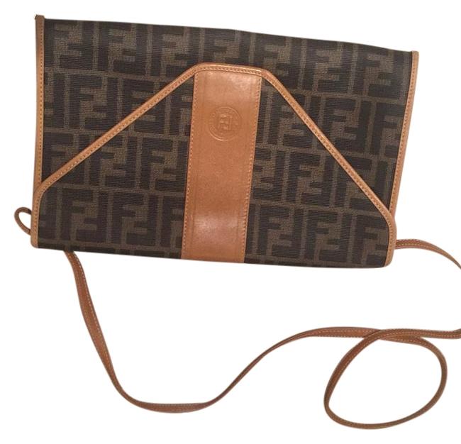 Fendi Black and Brown Leather Cross Body Bag 