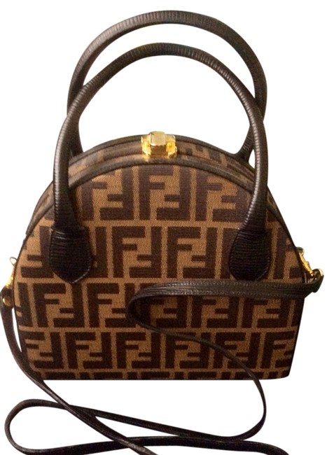 Fendi Black Canvass Cross Body Bag 