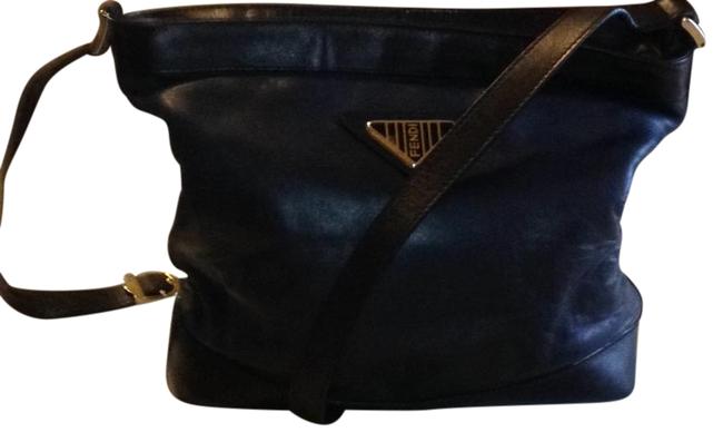 Fendi Blue Leather Cross Body Bag 