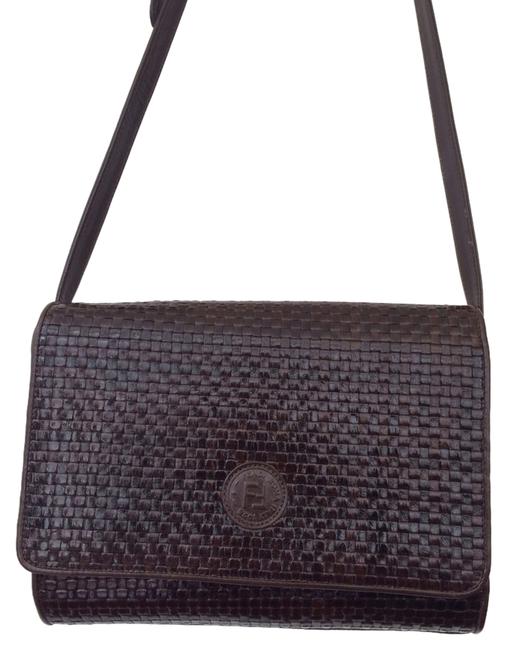 Fendi Messenger Body Dark Brown Cross Body Bag 