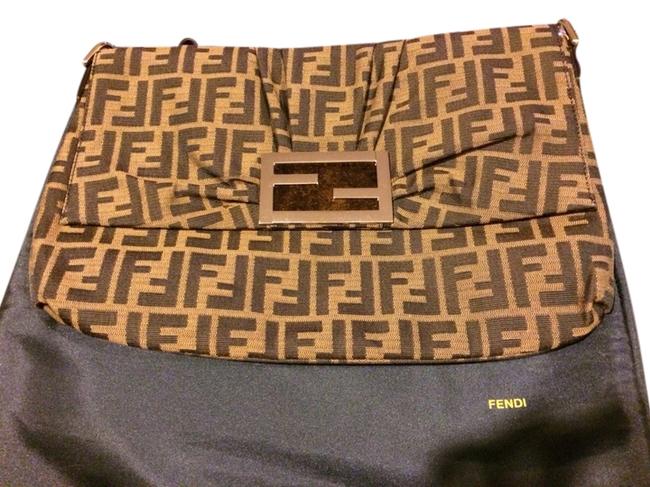 Fendi Borsa Mia Zucca Brown Cross Body Bag 