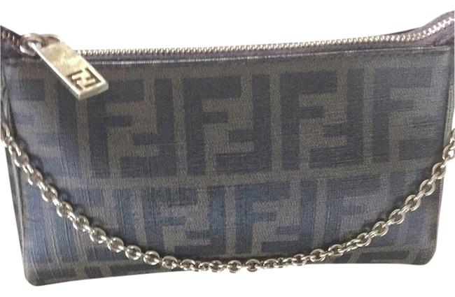 Fendi Brown Canvas Cross Body Bag 