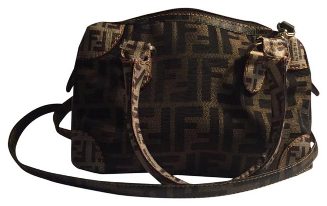Fendi Brown Monogram Cross Body Bag 