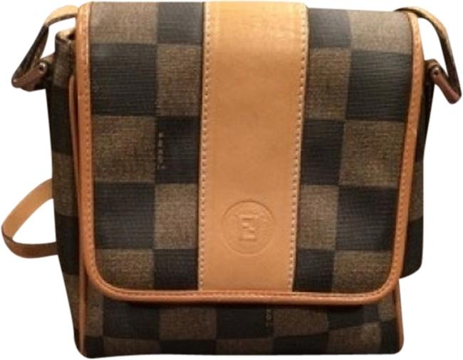 Fendi Brown Tan Cross Body Bag 