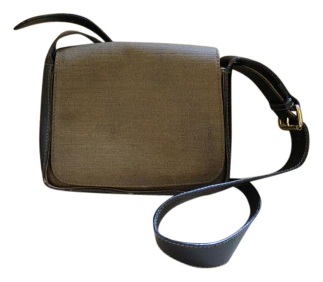 Fendi BrownTan  Black Cross Body Bag 