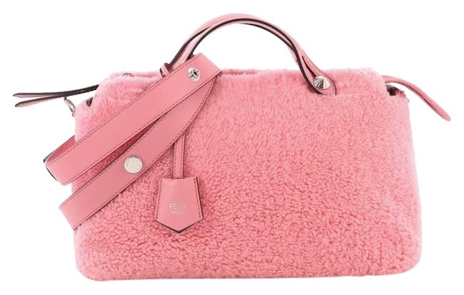 Fendi By The Small Pink Shearling Satchel 
