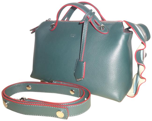 Fendi Tote Bag By The GreenRed Leather Satchel 