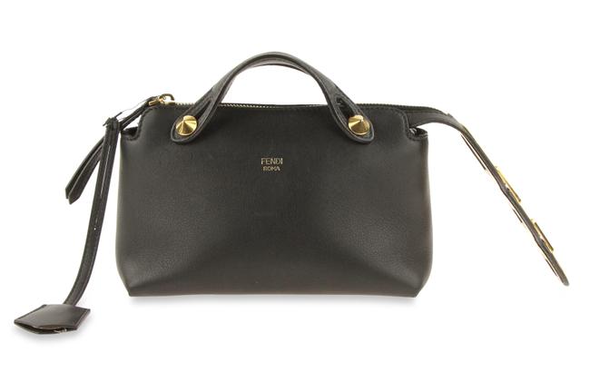 Fendi By The Way Mini Black Leather Satchel 