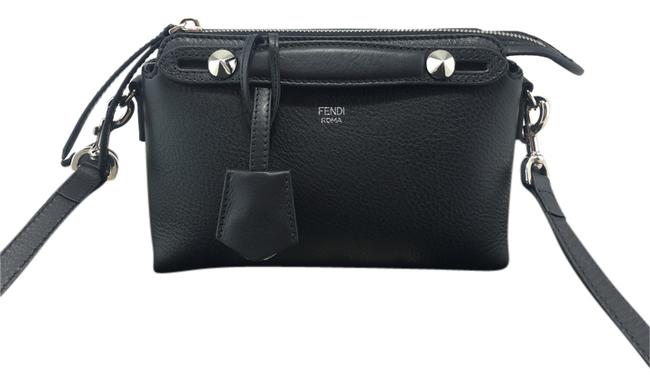 Fendi By The Way Mini Satchel Black Leather Cross Body Bag 