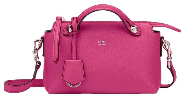 Fendi By The Way Mini Satchel Magenta Leather Cross Body Bag 