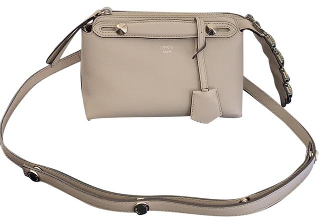 Fendi By The Way Mini with Swarovski Crystal Grey Leather Cross Body Bag 