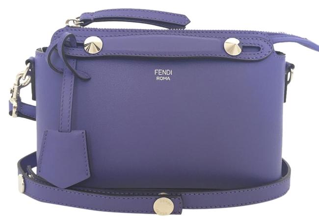 Fendi By The Way Purple Blue Leather Cross Body Bag 