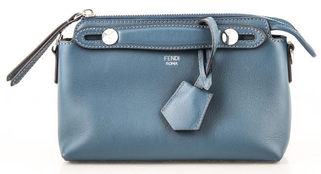 Fendi Shoulder By The Way Blue Leather Cross Body Bag 