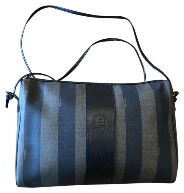 Fendi Classic Pretty Pequin Stripes Cross Body Bag 