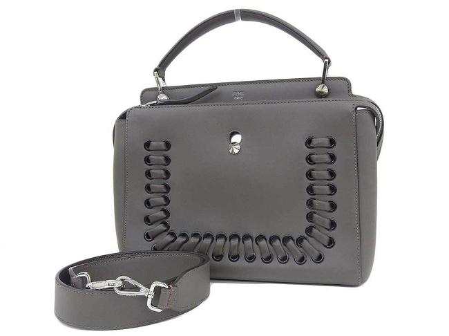 Fendi Com 2way Handbag Shoulder Gray Toe 20190315 Leather Clutch 