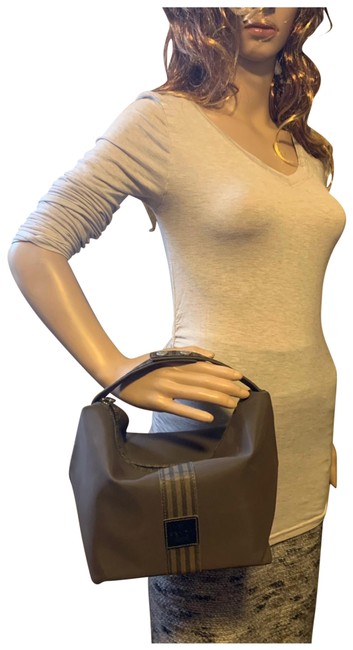 Fendi Cosmetics Brownish Nylon Hobo Bag 