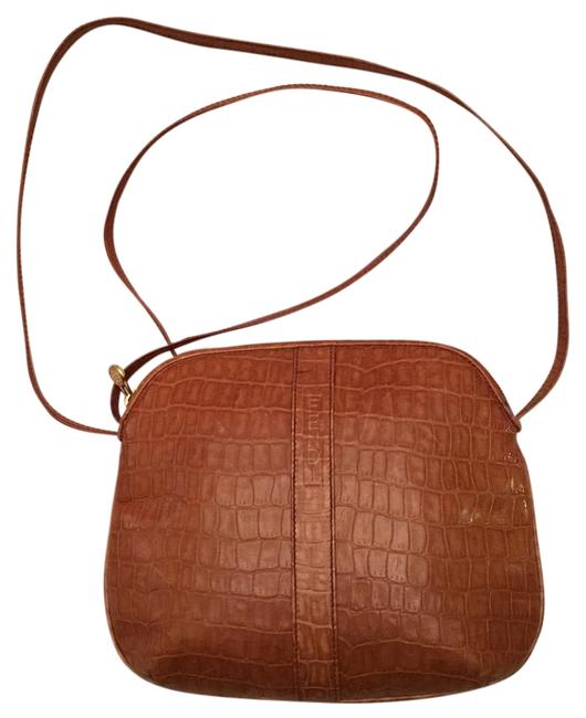 Fendi Croc Ff Cutie Leather Cross Body Bag 