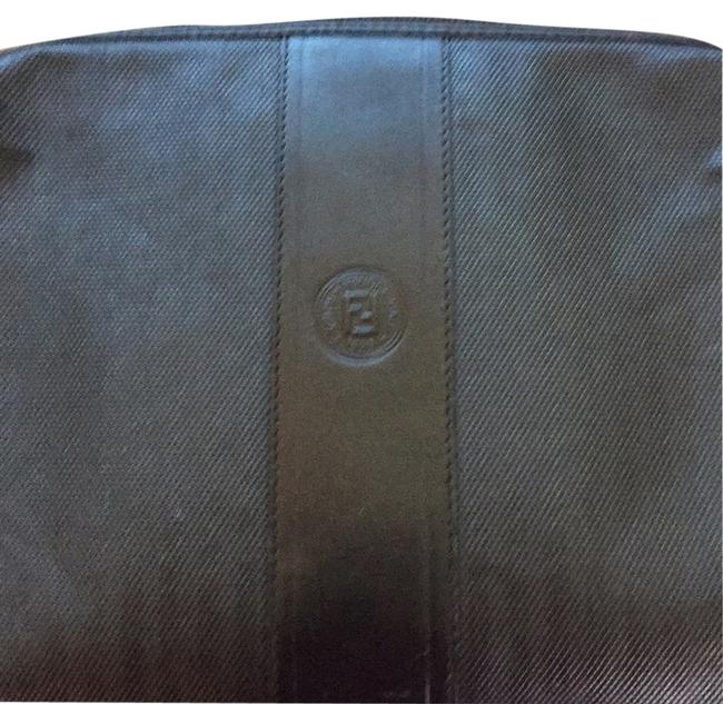 Fendi Big Peekaboo Black Leather Cross Body Bag 