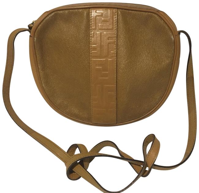 Fendi Vintage Black and White Leather Cross Body Bag 