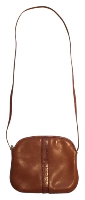 Fendi Dark Tan Leather Cross Body Bag 