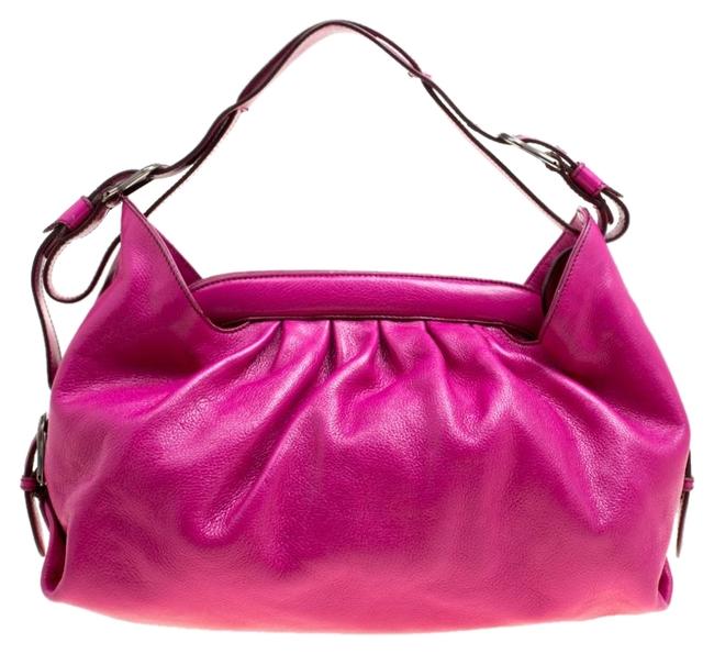 Fendi Doctor B Pink Leather Hobo Bag 